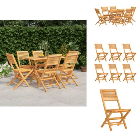7tlg. GartenEssgruppe Massivholz Teak Holztisch Gartentisch