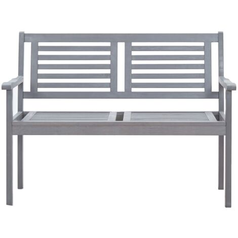 Gartenbänke Living 2SitzerGartenbank mit Auflage 120 cm Grau