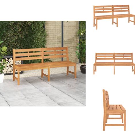 Gartenbank 180 cm Massivholz Teak Gartenbank Teakholz Gartenmöbel