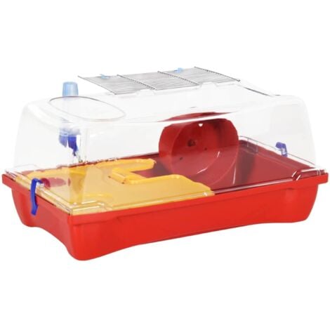 Hamsterkäfig 35x25cm - Doppelstöckig Mit Laufrad & Schublade