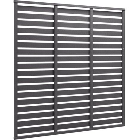 Zaunelement WPC 180x180 cm Grau Zaunpanel WPC Zaun Gartenzaun