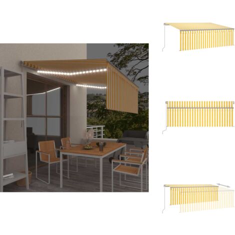 Froadp Klemmmarkise Markise Einziehbar Manuell Sonnenschutz Balkon Ohne
