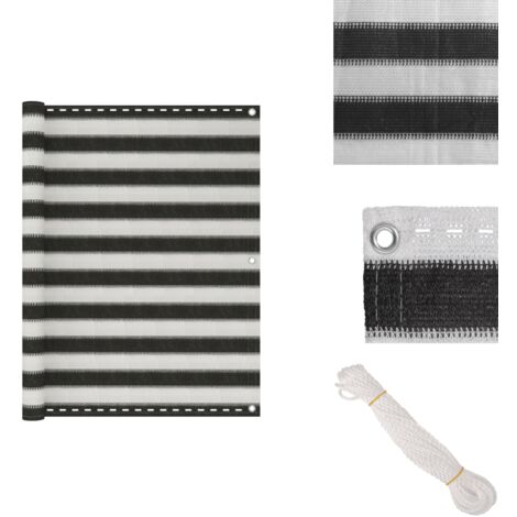 Balkon Sichtschutz 65x550cm - UV Schutz Für Terrasse & Garten