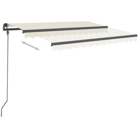 VidaXL Markisenbespannung 4x3,5 M In Creme – Sonnenschutz Für Terrasse & Garten