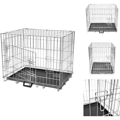 Transportboxen & -taschen - Faltbare Hundebox Metall M