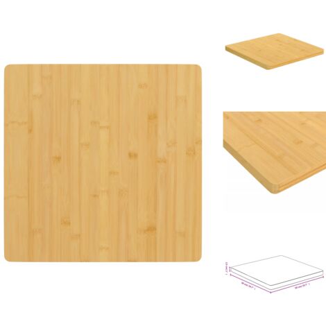 Tischplatte 50x50x2,5 cm Bambus Bambus Platte Wohnzimmer Dekoration