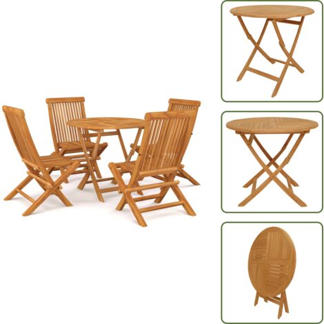 5tlg. GartenEssgruppe Massivholz Teak Teakholzmöbel