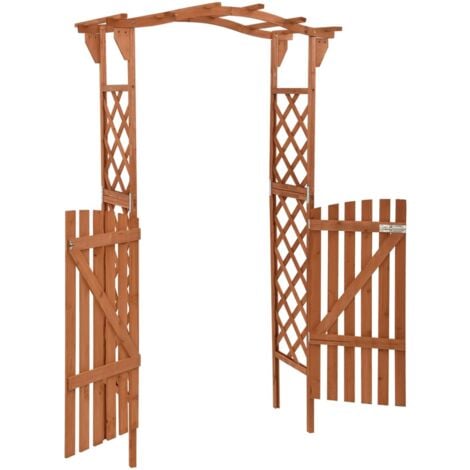 Rosenbögen, Gitter & Pergolen Living Pergola mit Tor 116x40x204 cm