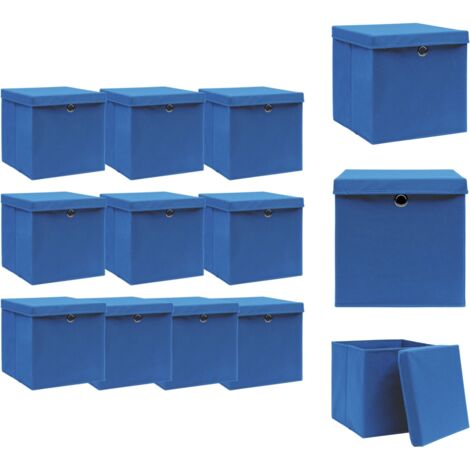 2 Transparente Aufbewahrungsboxen 10 Liter – Mit Deckel, Versiegelt, 37,6 X 26 X 16,5 Cm