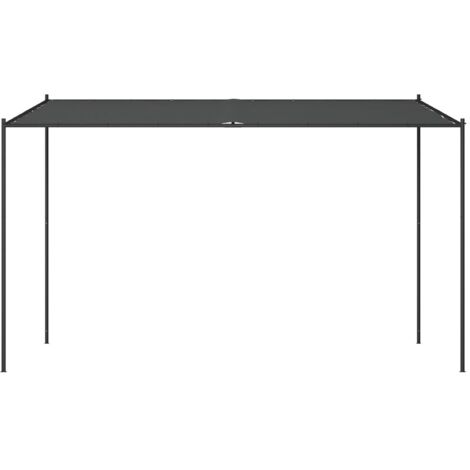 Willood Garten Pavillon 2x2,3m Anthrazit - Pergola Mit Stahlrahmen