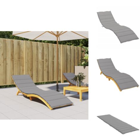 Sonnenliegen-Auflage Weinrot 200x50x3 Cm - Bequeme Stoffauflage Für Gartenliegen