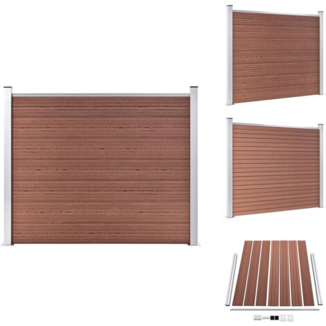 Zaunfelder Living Zaunelement WPC 180x146 cm Braun
