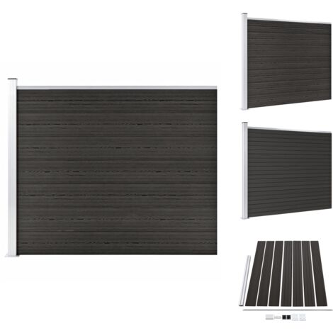Zaunfelder - Living Zaunelement WPC 175x146 cm Grau