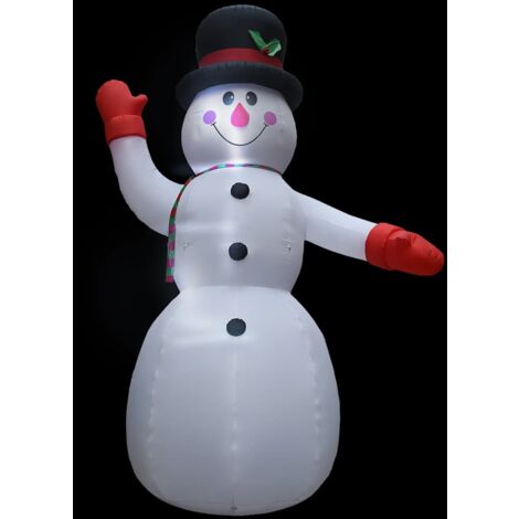 Infactory Schneemann Weihnachten: Selbstaufblasender XXL