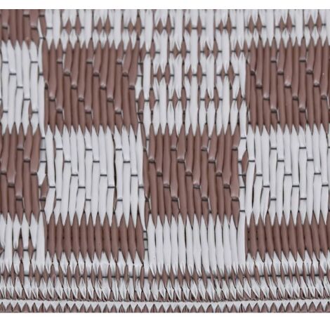 Sonnensegel Vertigo Line Braun – 150x300cm, Wasserdichtes Polyester, Mit Stahlösen & Fransen, Fertig Konfektioniert