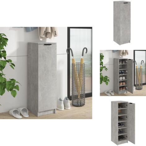 Schuhschrank Weiß 30x35x100cm - Holzwerkstoff Schrank Mit Tür