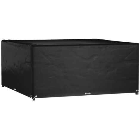 Hintyne Schirmständer-Abdeckung 600D – Wasserdicht, UV-beständig, Mit Kordel & Reißverschluss, 76x76x13 Cm, Für Quadratische Sonnenschirmständer