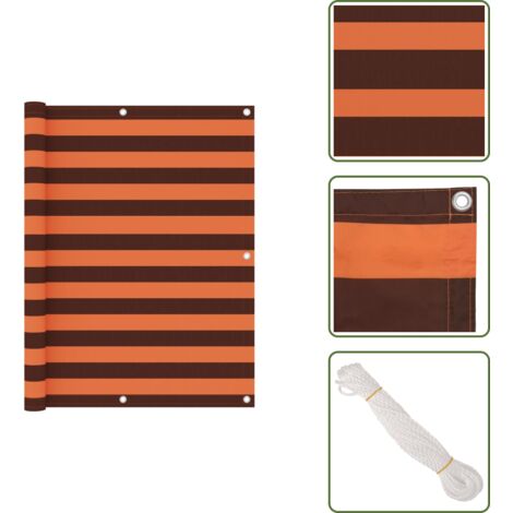 Balkon Sichtschutz – UV- & Wetterfest, 170x1100 Cm | Braun, Blickdicht Für Garten & Terrasse