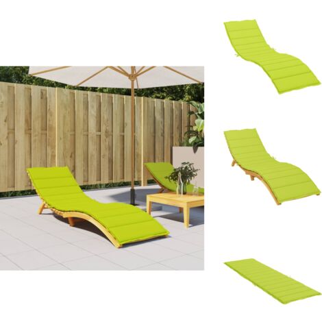 SonnenliegenAuflage Hellgrün 200x60x3 cm OxfordGewebe Gartenliege