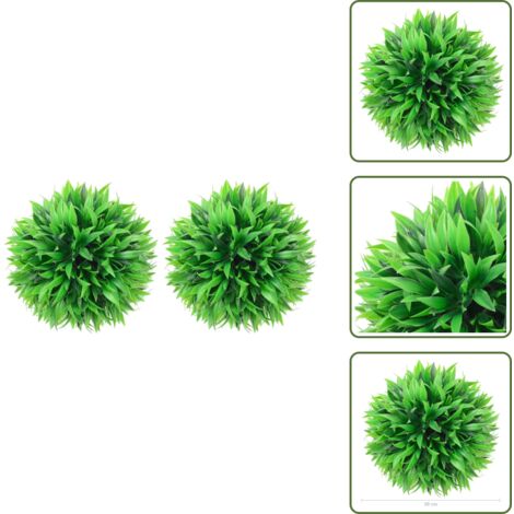 Knstliche Buchsbaumkugeln 2 Stk. 30 cm - Knstliche Pflanze - Buchsbaum -  Kstnerpflanzens - Gartendekoration - Dekopflanzen