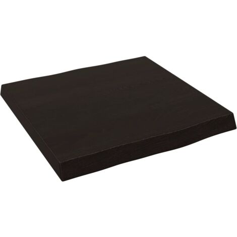 Produktbild von Massive Eichen-Tischplatte – 120x60x4 Cm, Dunkelgrau Behandelt, Vielseitig Als Esstisch, Schreibtisch Oder Beistelltisch