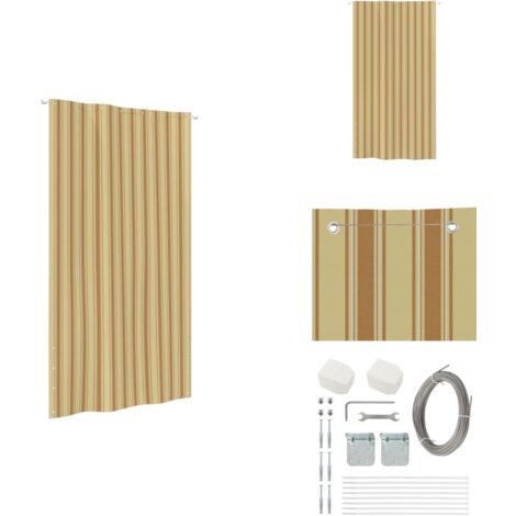 BalkonSichtschutz Gelb und Orange 140x240 cm OxfordGewebe Balkon