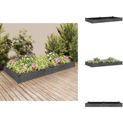 Blumentöpfe & Pflanzgefäße Living Hochbeet mit Einsatz Grau