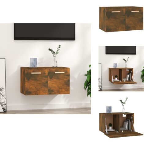 Annlera Wandschrank Räuchereiche 80cm - Hängeschrank Für Bad & Küche