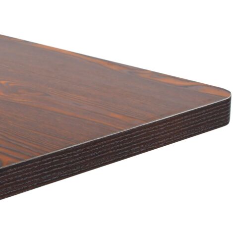 Bistrotisch Dunkelbraun 60x60 cm MDF Esstisch Bistrotisch