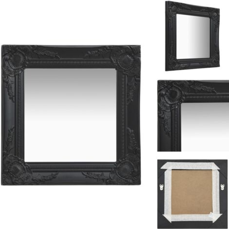 INLIFE Barock Wandspiegel 50x60 Cm Silber - Eleganter Ovaler Dekospiegel Für Wohnzimmer & Flur