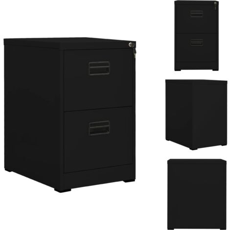 Esselte Aktenbox Für Folio-Ordner – Schwarz, Glänzend, Faltbar, 80x366x430 Mm