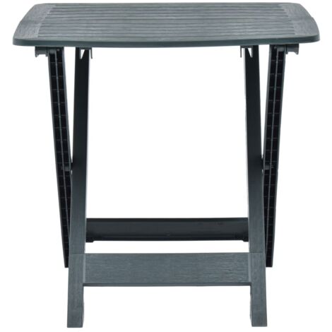 Gartentisch Klappbar Grün 79x72x70 cm Kunststoff Gartentisch
