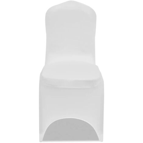 10 Stück Schwarze Stuhlhussen Hochzeit Stretch Spandex Für
