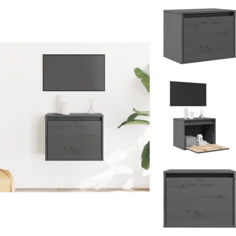 Wandschrank Massivholz 80x30x35cm - Stauraum Für Wohnzimmer, Flur & Homeoffice