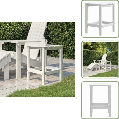 Tavolino Da Giardino Adirondack Marrone 38x38x46 Cm In HDPE Resistente Alle Intemperie – VidaXL