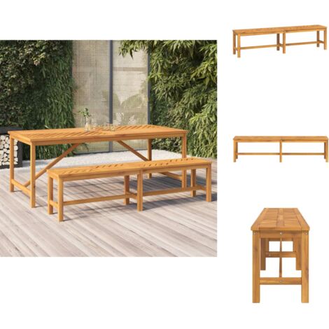 Gartenbänke Living Gartenbank 180 cm Massivholz Akazie