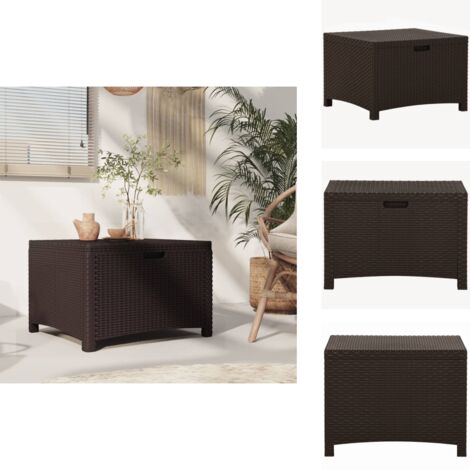 MERXX Gartentisch Rattan, 50x90 Cm, Optimal Für Ba Produktbild-Vorschau 5