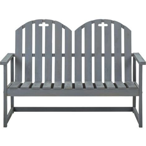 Gartenbänke Living Gartenbank Grau 110 cm Massivholz Akazie
