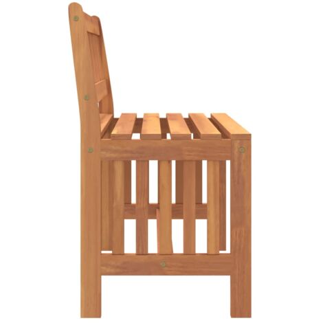 2-Sitzer Gartenbank Aus Eukalyptus – Rustikales Design – 110 Cm Breit – Belastbar Bis 200 Kg