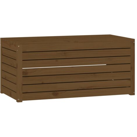 Gartenbox Honigbraun 101x50,5x46,5 cm Massivholz Kiefer Gartenbox