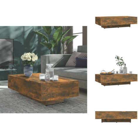 Couchtisch Räuchereiche 100x49,5x31 cm Holzwerkstoff - Couchtisch ...