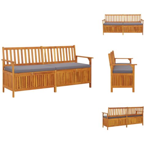 GRASEKAMP Gartenbank Auflage Sand | Sitzkissen 192x47x6 Cm Für Akazienbank 200 Cm | 100% Polyester, Wasserabweisend