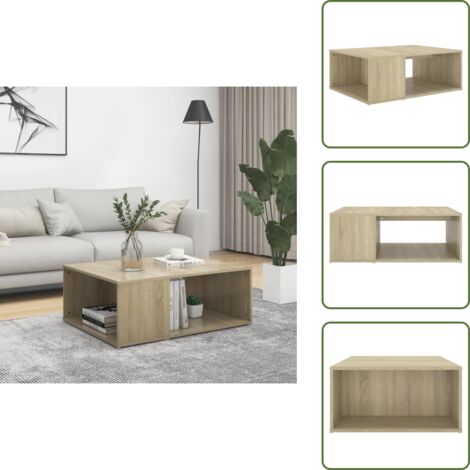 Stilvolle Couchtisch Sonoma Eiche Poco Ebenbild