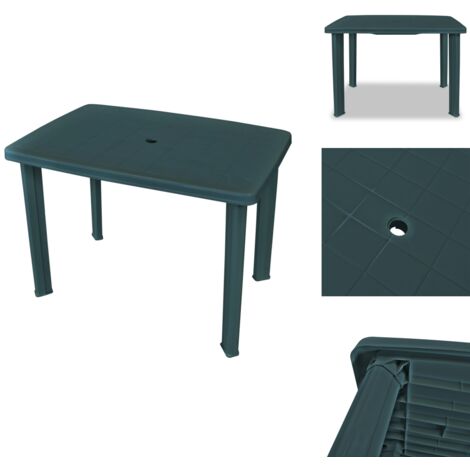 Gartentisch Grün 101 x 68 x 72 cm Kunststoff Gartentisch