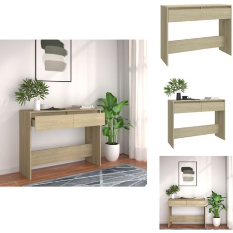 Konsolentisch Betongrau 100x35x76,5cm - Moderner Sideboard Für Wohnzimmer & Flur