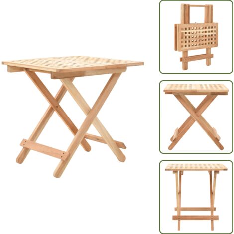 Tavolino In Legno Massello Di Pino VidaXL 50x50x49 Cm - Con - 8