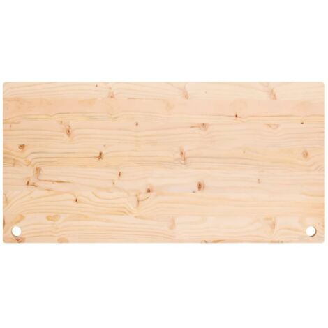 Schreibtischteile & -zubehör - Living Schreibtischplatte 100x60x2,5 cm Massivholz Kiefer