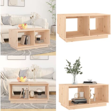 Couchtisch Wohnzimmertisch Sofatisch 110x55x45 Cm Massivholz Kiefer DE61230