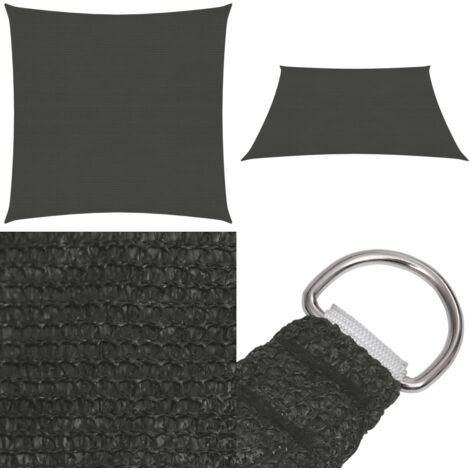 Sonnensegel 4.5x4.5 Meter – HDPE UV-Schutz Segel Mit Edelstahl-Ösen Für Garten, Terrasse, Balkon (Weiß)
