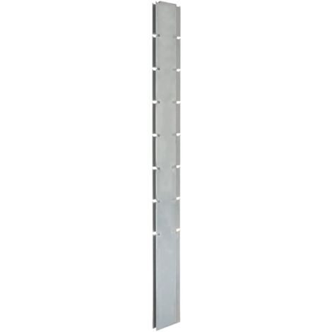 Zaunpfosten 20 Stk. Silbern 200 cm Verzinkter Stahl Zaunpfosten